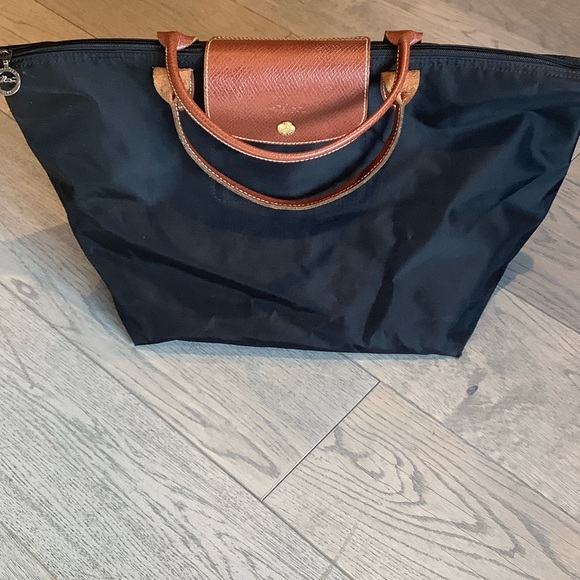 Longchamp Handbags - Longchamp Le Pilage Type “M” Black and Brown Women's Tote Bag